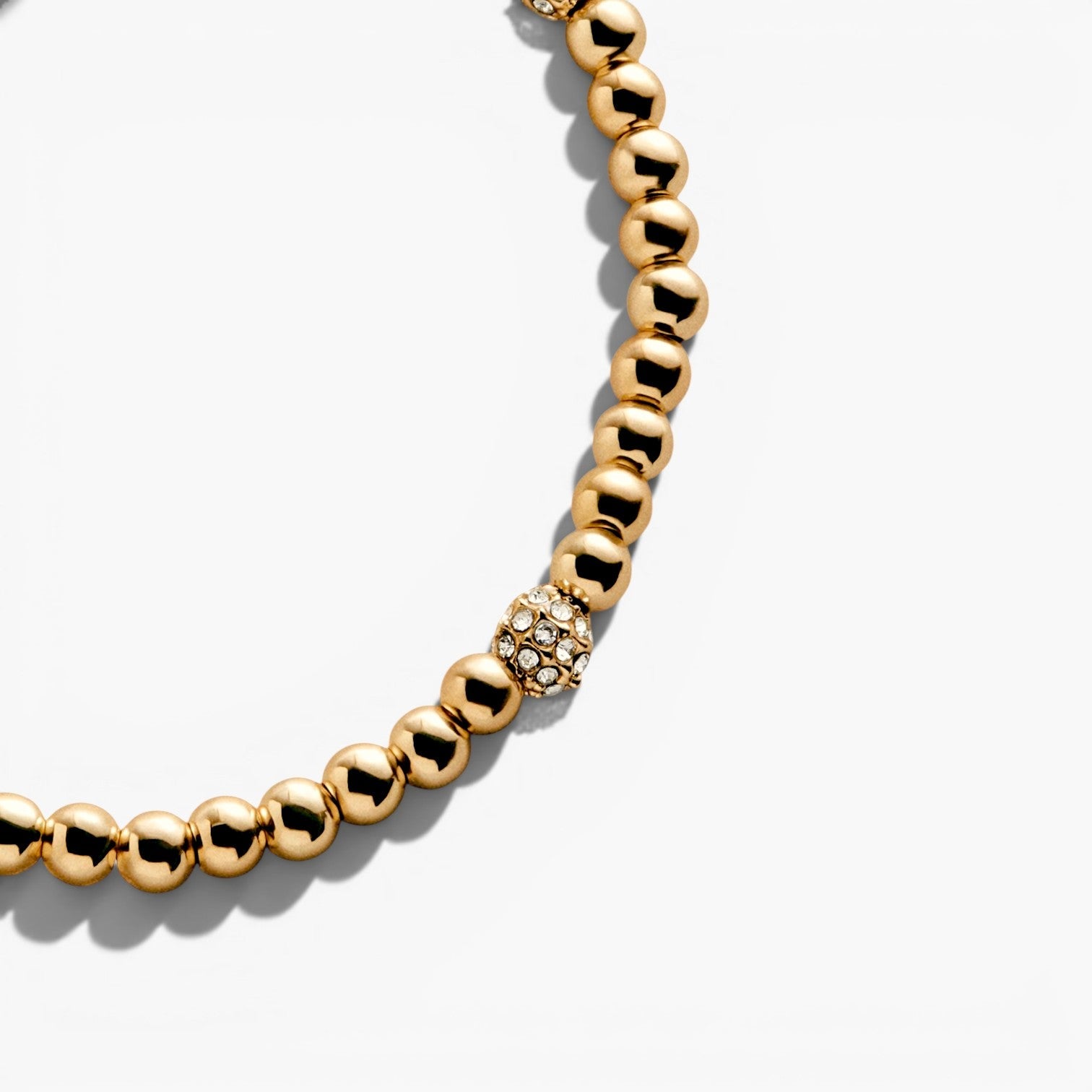 Gold Pisa Bead Stretch Bracelet