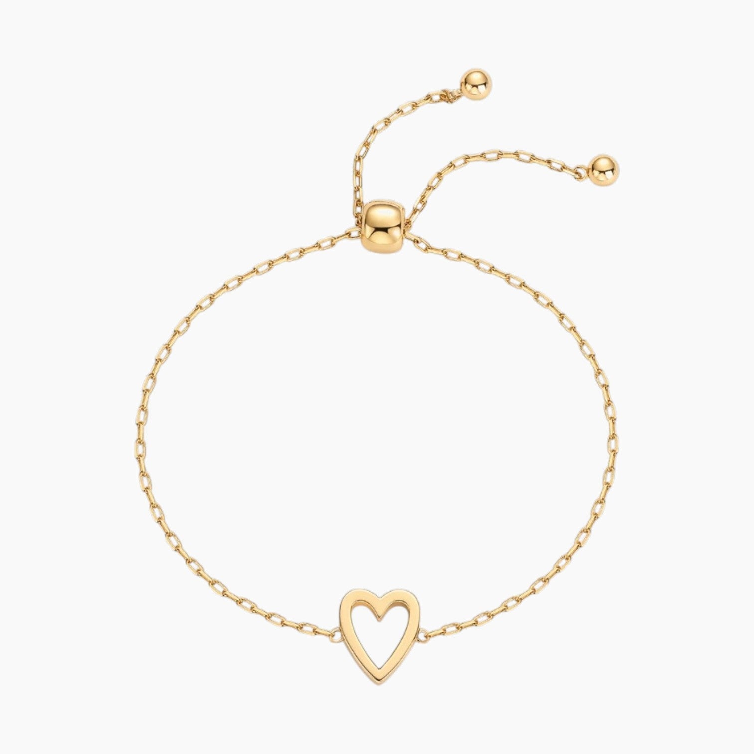 Meaningful Heart Duo Charm Bracelet Set