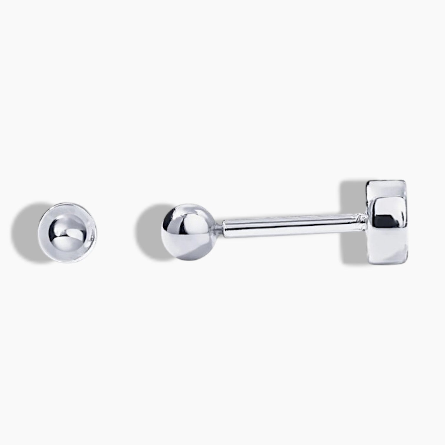 Classic Sphere Flat Back Stud Earrings