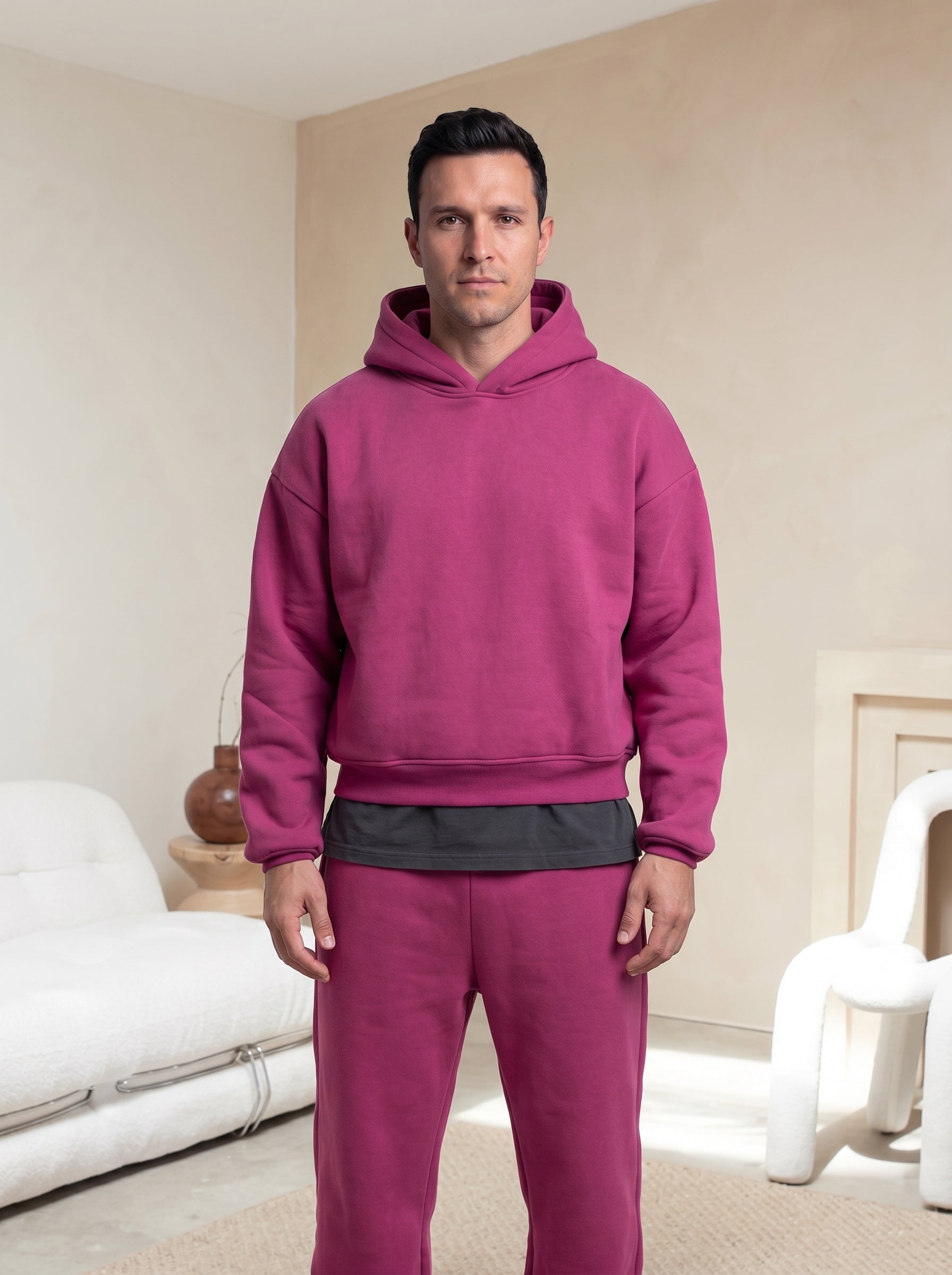 Theo | Relaxed Hoodie & Jogger Two Piece Matching Tracksuit Set