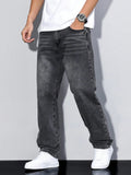 Theo | Relaxed Straight Leg Loose Fit Baggy Denim Jeans