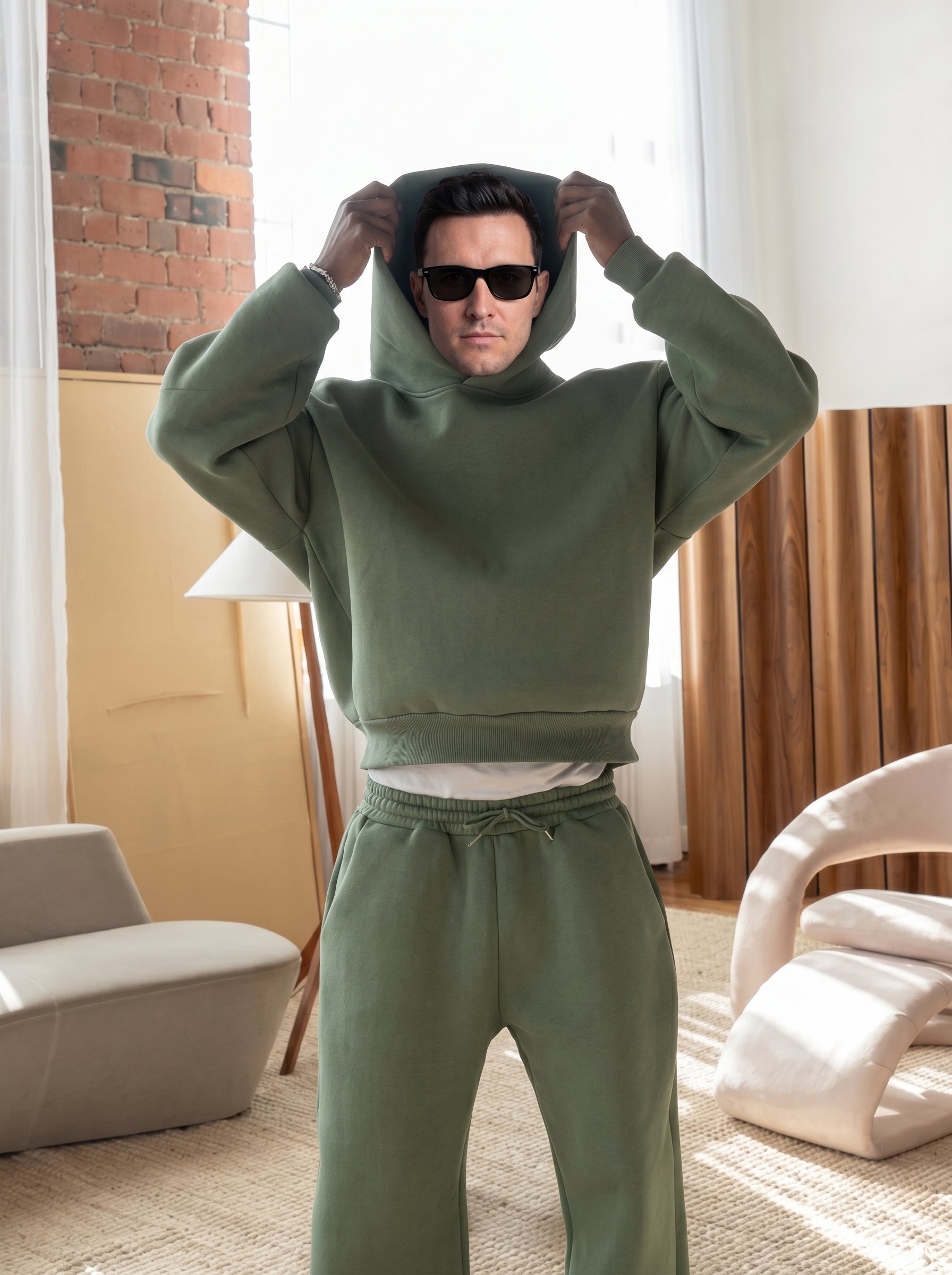 Theo | Relaxed Hoodie & Jogger Two Piece Matching Tracksuit Set